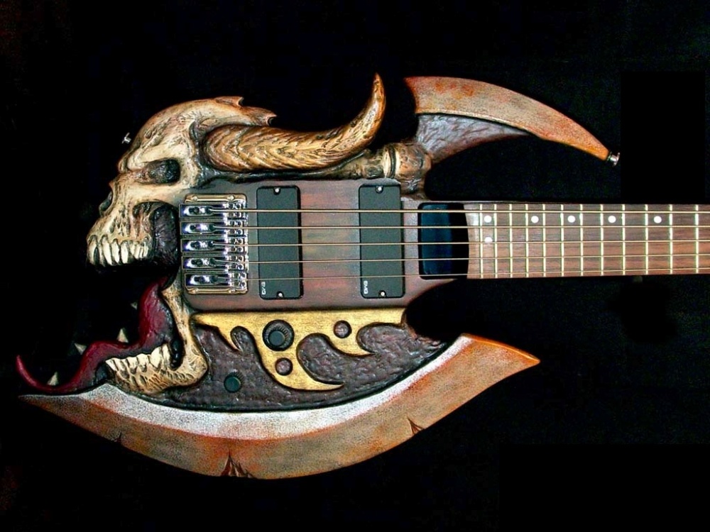 A real Axe In Progress and Finished Work